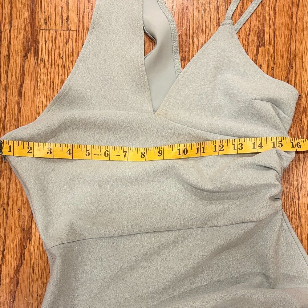 A&F Asymmetrical Ruched Maxi Dress - Light Blue - Size Medium - NWT - Picture 6 of 10